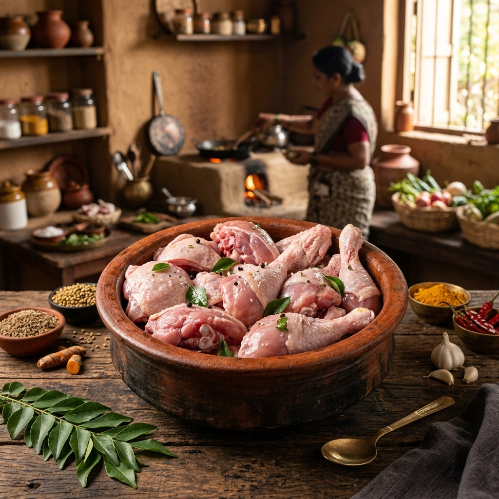 Nattu Kozhi Country Chicken Meat